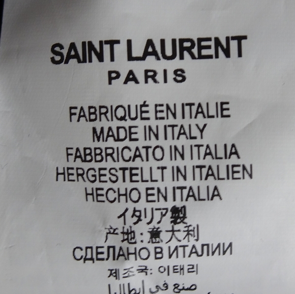 🌸 Saint Laurent Paris Striped Crop Top Size S - Picture 8 of 9